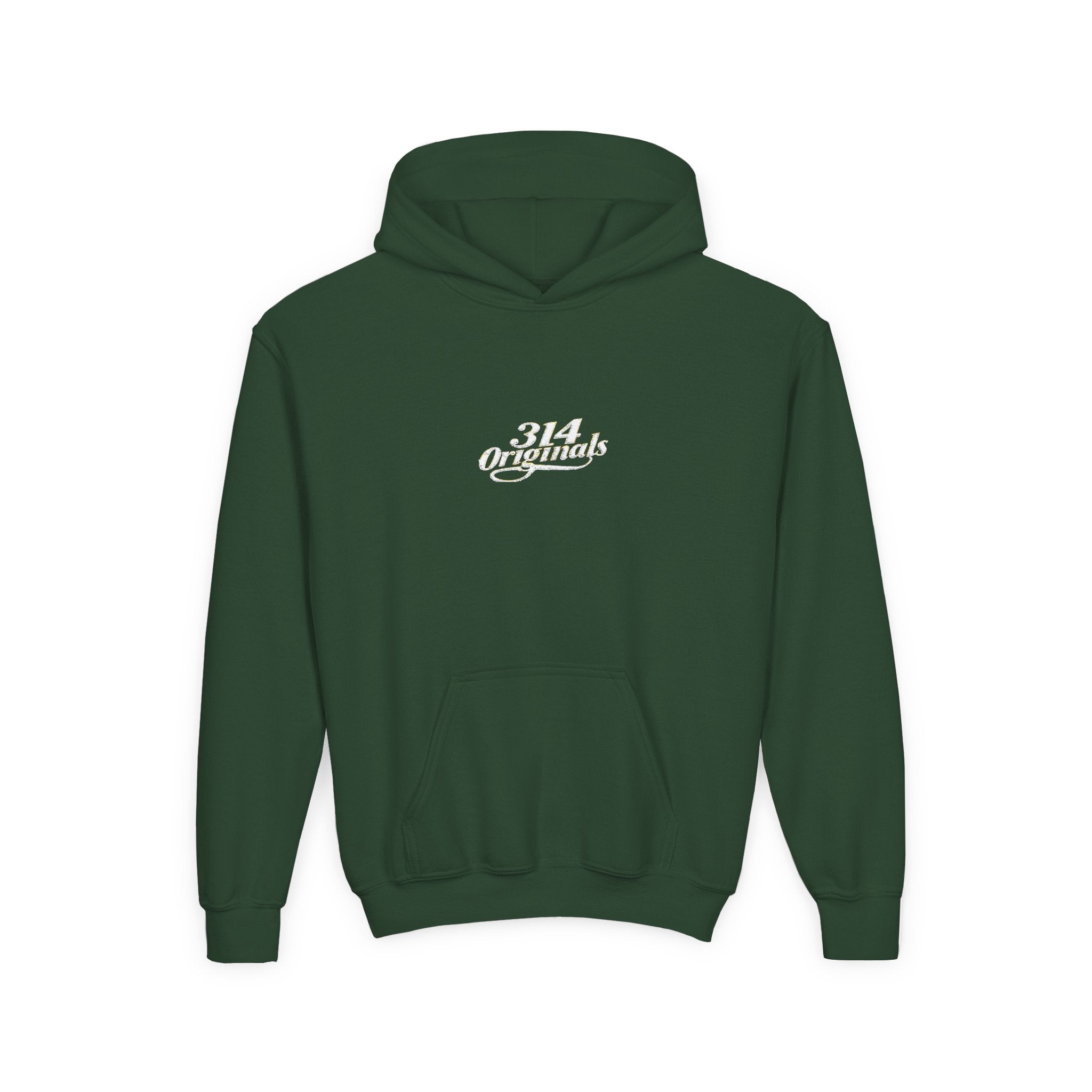 Youth Hoodie - "314 Originals" Retro Script Chest Logo