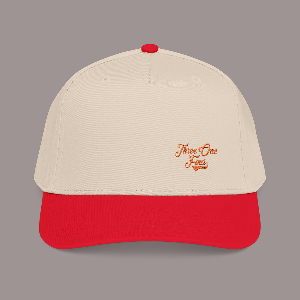 Red Mid Profile Baseball Cap — 314 Embroidered Logo - 314 Originals
