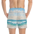 Tropical Palm Beach Swim Trunks
