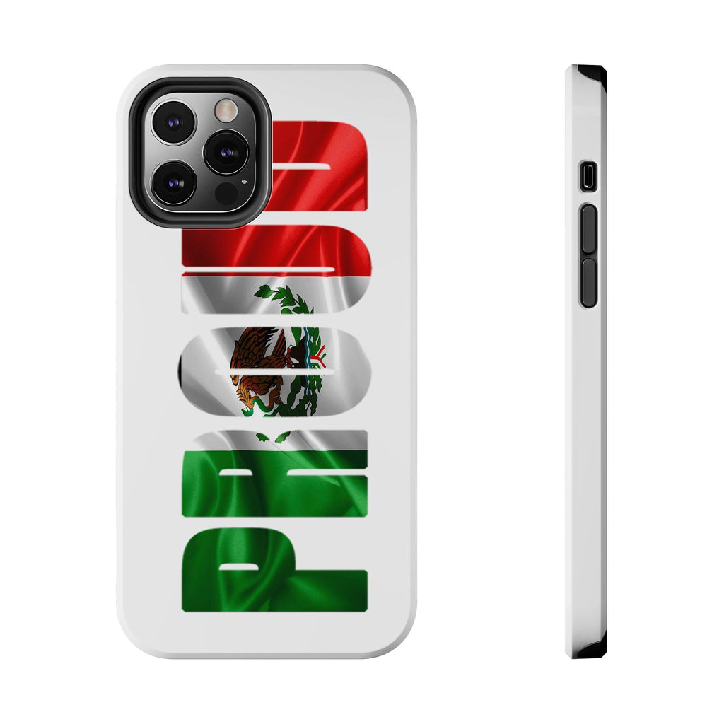 Mexico Pride Tough Phone Case — Mexican Flag Vertical 'PRIDE' Design Printify Phone Case  314 Originals