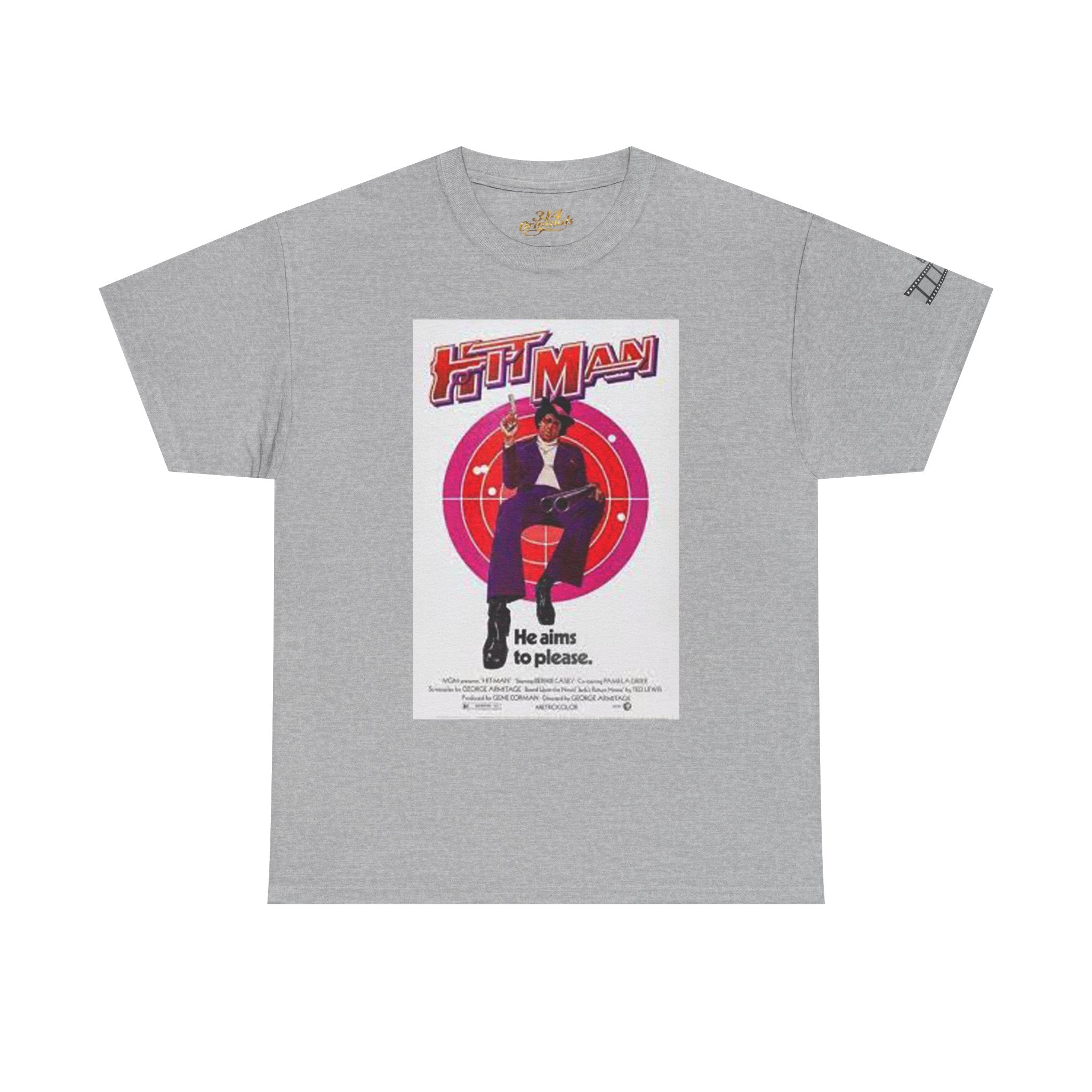 'Hit Man' Movie Poster Design (He aims to please) Printify T-Shirt  314 Originals