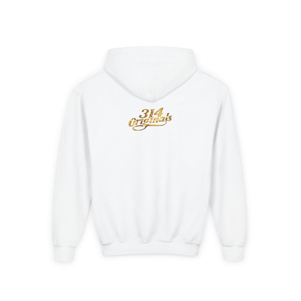 Princess Hoodie — Pink Script with Floral Tiara, Cute Kids Pullover - 314 Originals