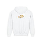 Princess Hoodie — Pink Script with Floral Tiara, Cute Kids Pullover - 314 Originals
