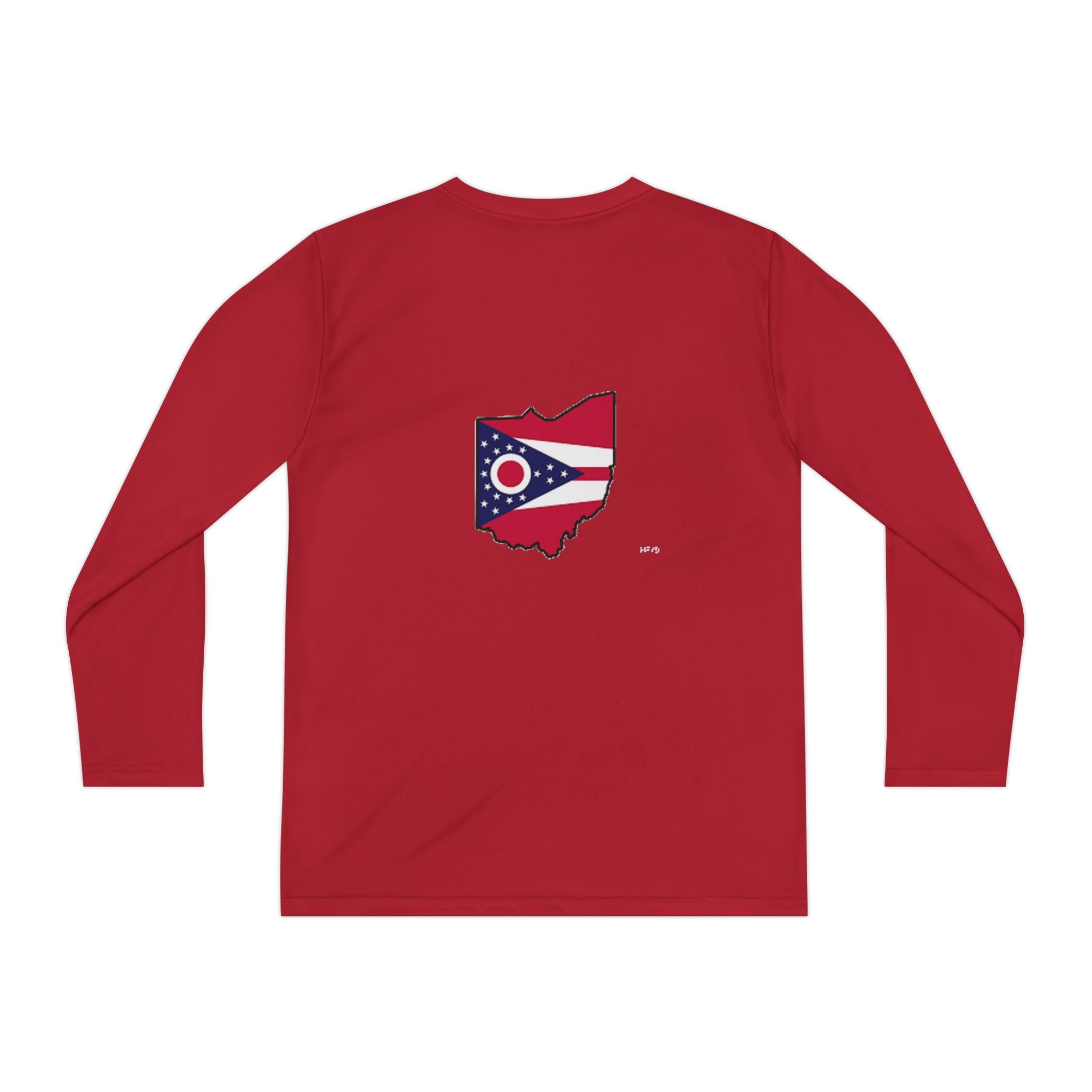 Ohio Flag Youth Long Sleeve Tee — Youngstown Text Graphic - 314 Originals