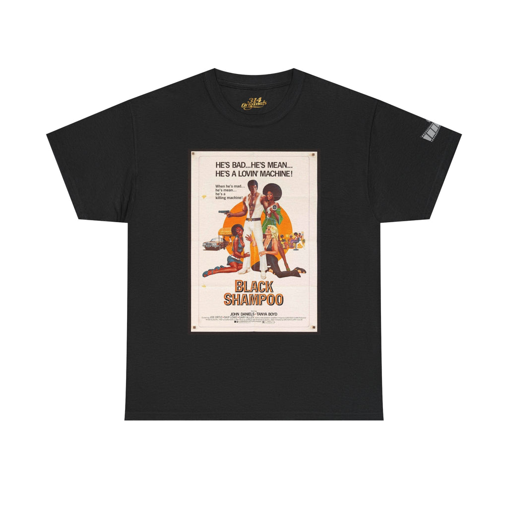 Black Shampoo Retro Poster Tee — Vintage Movie Graphic T-Shirt Printify T-Shirt  314 Originals
