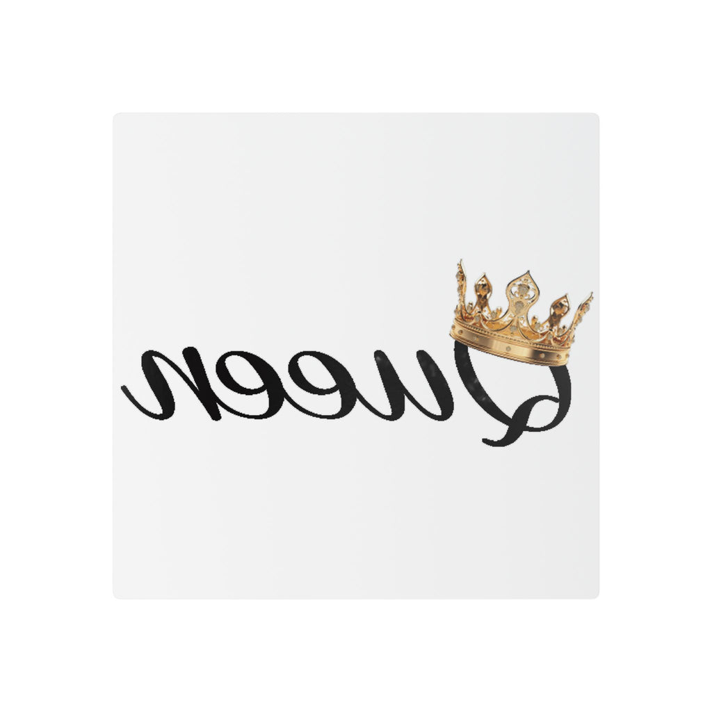 'Queen' Script with Gold Crown Temporary Tattoo - 314 Originals