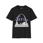 St. Louis Arch Skyline Tee — Born Hustler Front, 314 Originals Back - 314 Originals