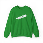 Cloud Script Crewneck Sweatshirt — White Script Logo Cozy Pullover Printify Sweatshirt  314 Originals