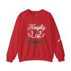 Naughty List Legend Crewneck Sweatshirt — Funny Christmas Holiday Sweater - 314 Originals