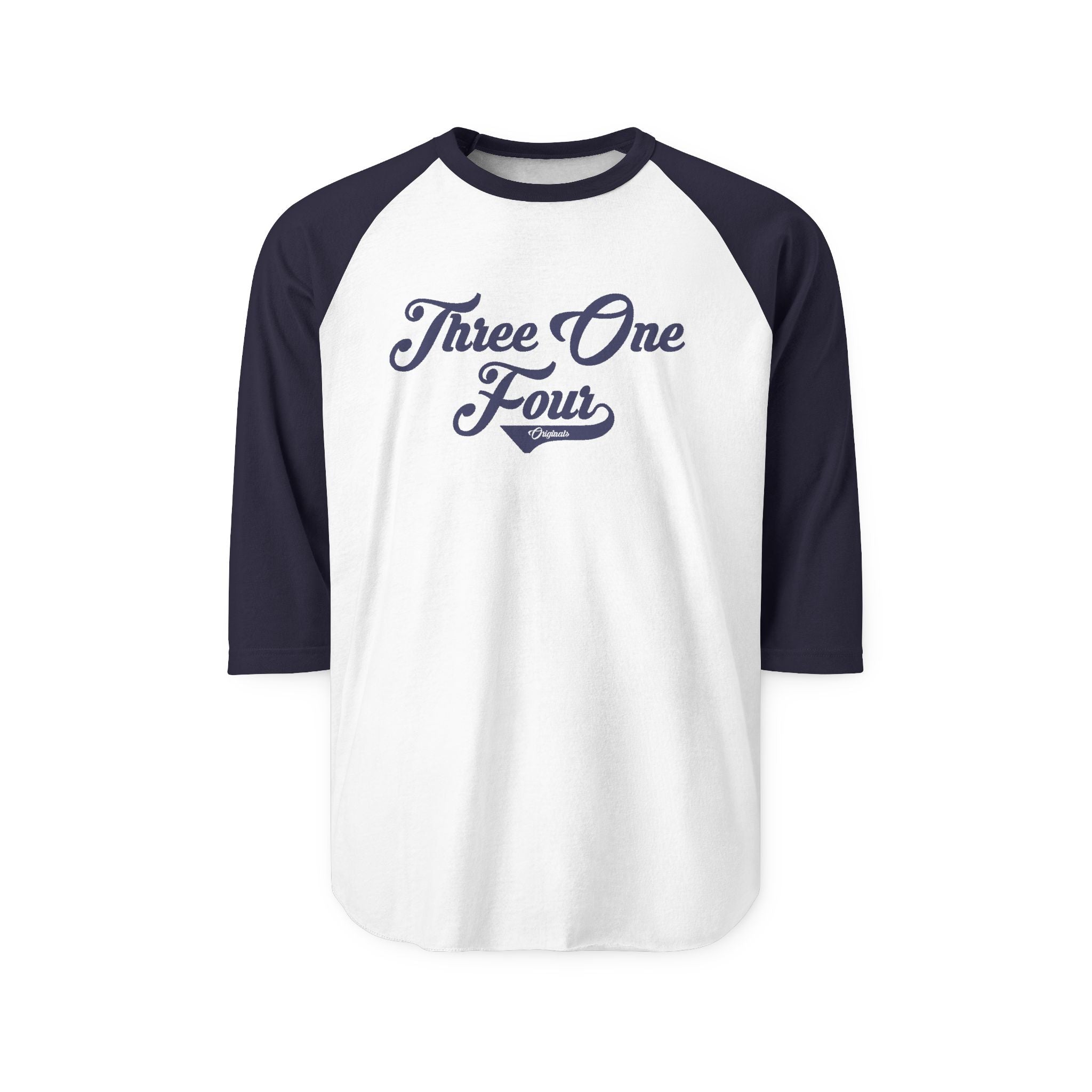 'Three One Four' Retro Script Baseball Tee - 314 Originals