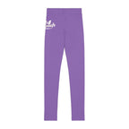 Purple 314 Script Kids' Printed Leggings - 314 Originals