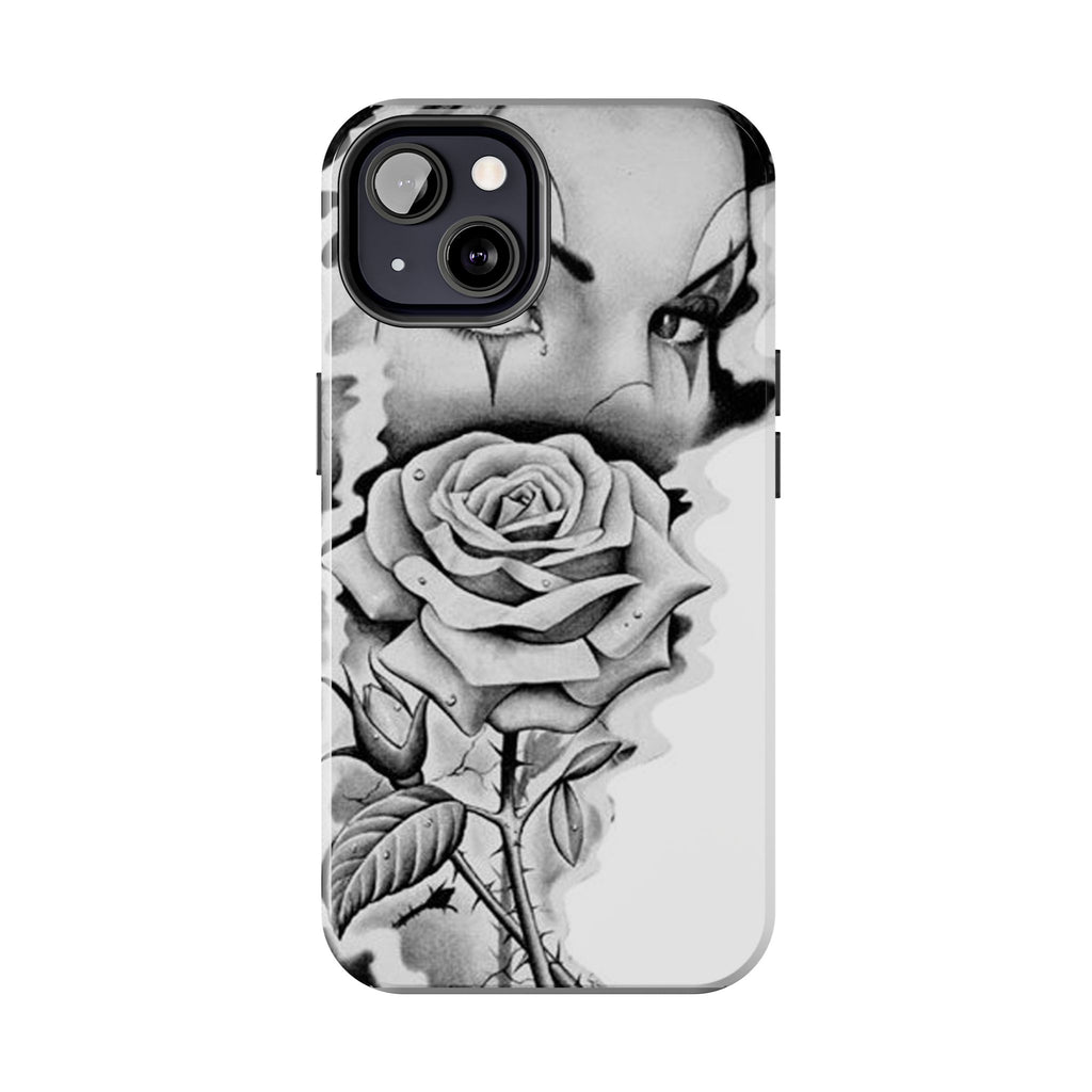 Noir Clown Face with Rose Shockproof Phone Cover - 314 Originals