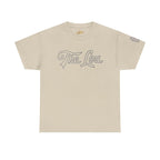 The Lou Script Sand Tee — Vintage Script Graphic T-Shirt Printify T-Shirt  314 Originals