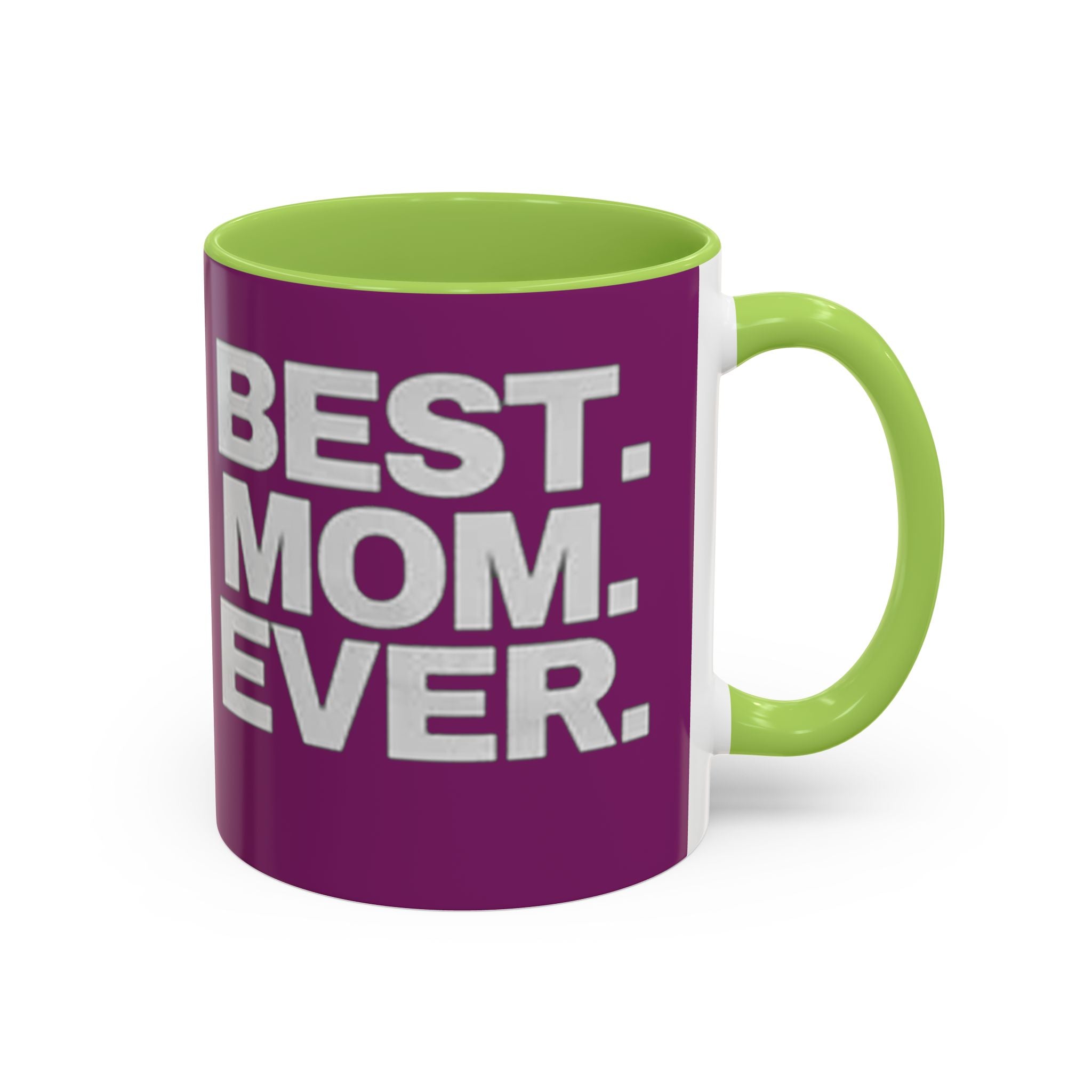 Best. Mom. Ever. Purple Accent Coffee Mug Printify Mug  314 Originals