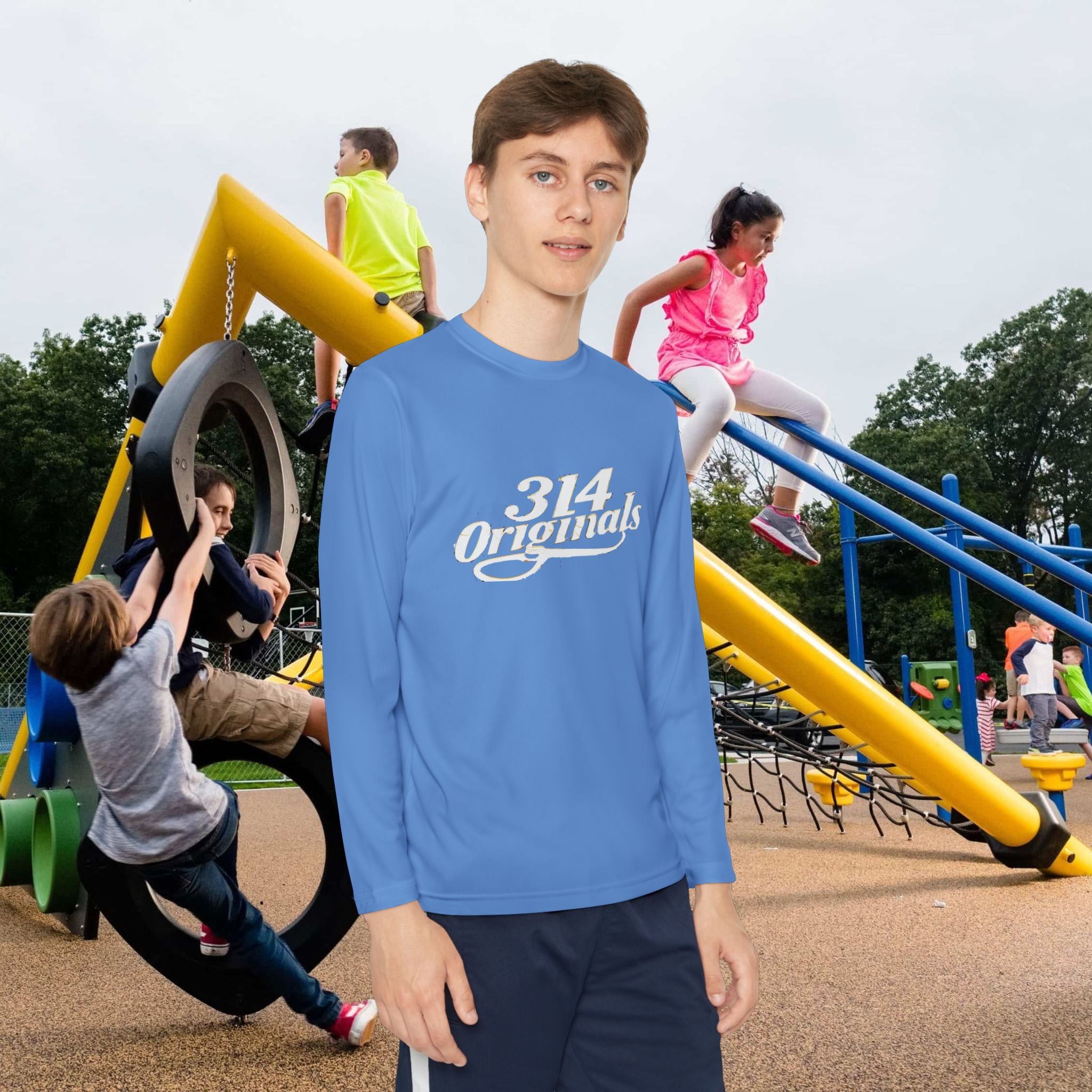 Youth Long Sleeve Tee — "314 Originals" Graphic