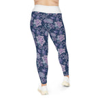 Snowflake Plus Size Leggings — Subtle Side Script Graphic, Comfortable Everyday Activewear - 314 Originals