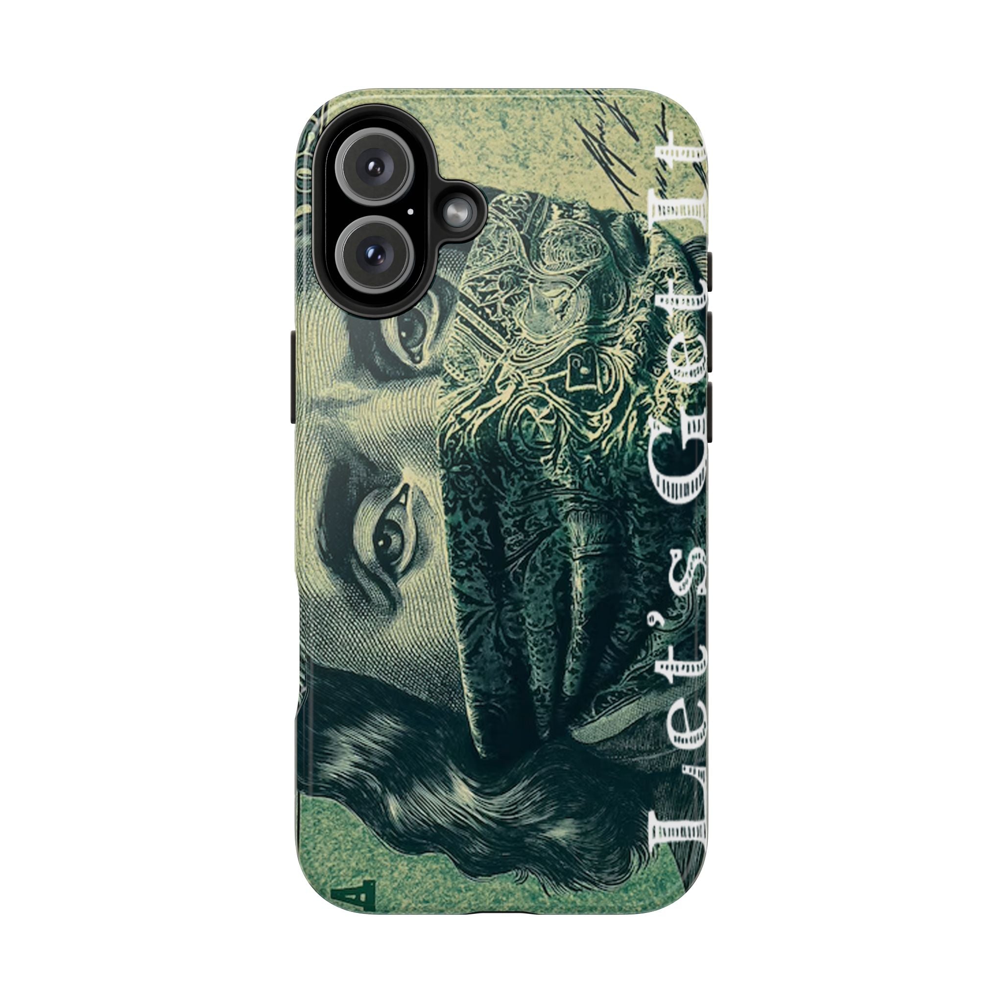Ben Franklin "Let's Get It" Bandana Design Tough Phone Case Printify Phone Case  314 Originals