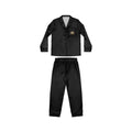 Black Satin Women's Pajama Set — Luxe Long-Sleeve Button Top & Elastic Waist Pants - 314 Originals