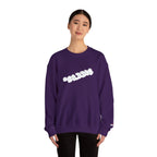 Cloud Script Crewneck Sweatshirt — White Script Logo Cozy Pullover Printify Sweatshirt  314 Originals