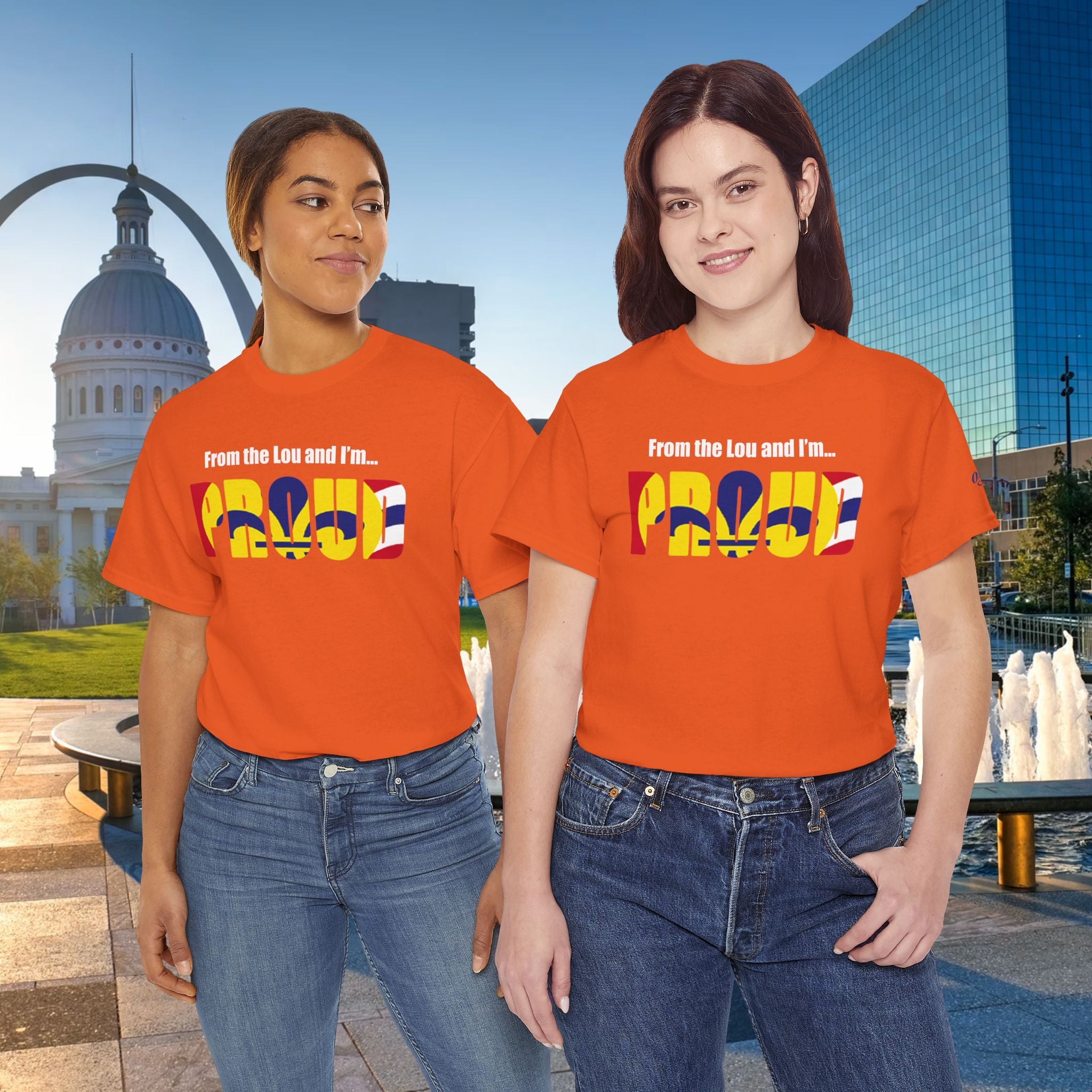 Proud Missouri Flag T-Shirt — "From the Lou and I’m... PROUD" - 314 Originals