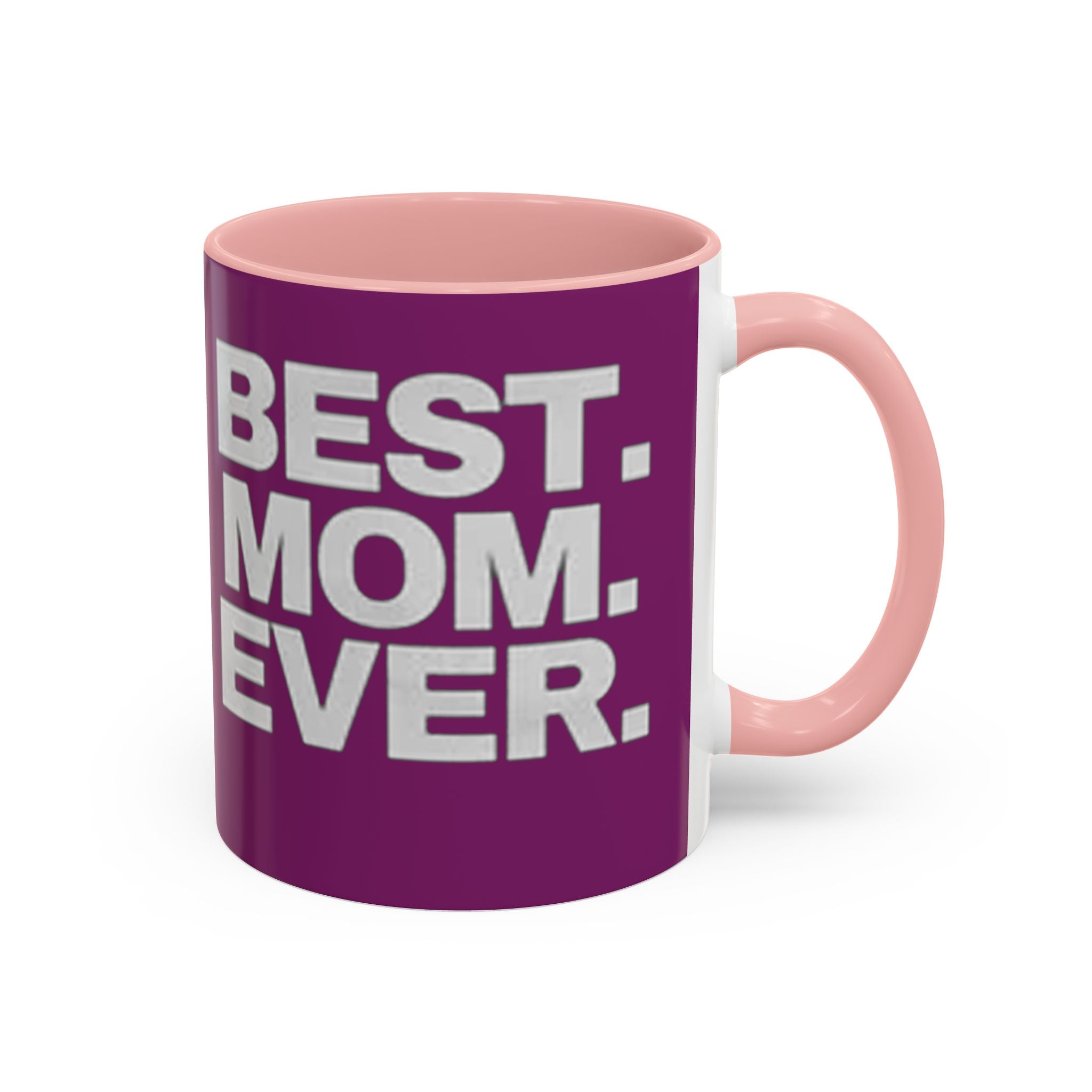 Best. Mom. Ever. Purple Accent Coffee Mug Printify Mug  314 Originals