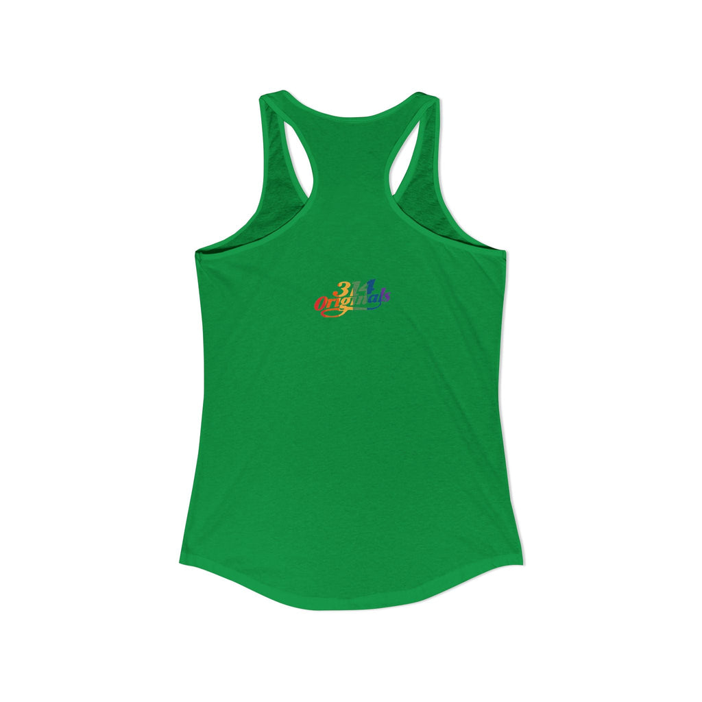'PROUD' Women's Ideal Racerback Tank Printify Tank Top  314 Originals