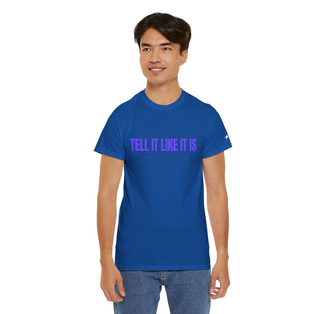 Tell It Like It Is Podcast — Bold Statement Graphic T‑Shirt ("No Scripts… No Filters… No Bullsh*t") Printify T-Shirt  314 Originals