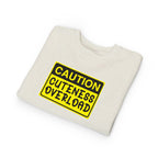 "Caution: Cuteness Overload" Kids Crewneck Toddler Sweatshirt - 314 Originals