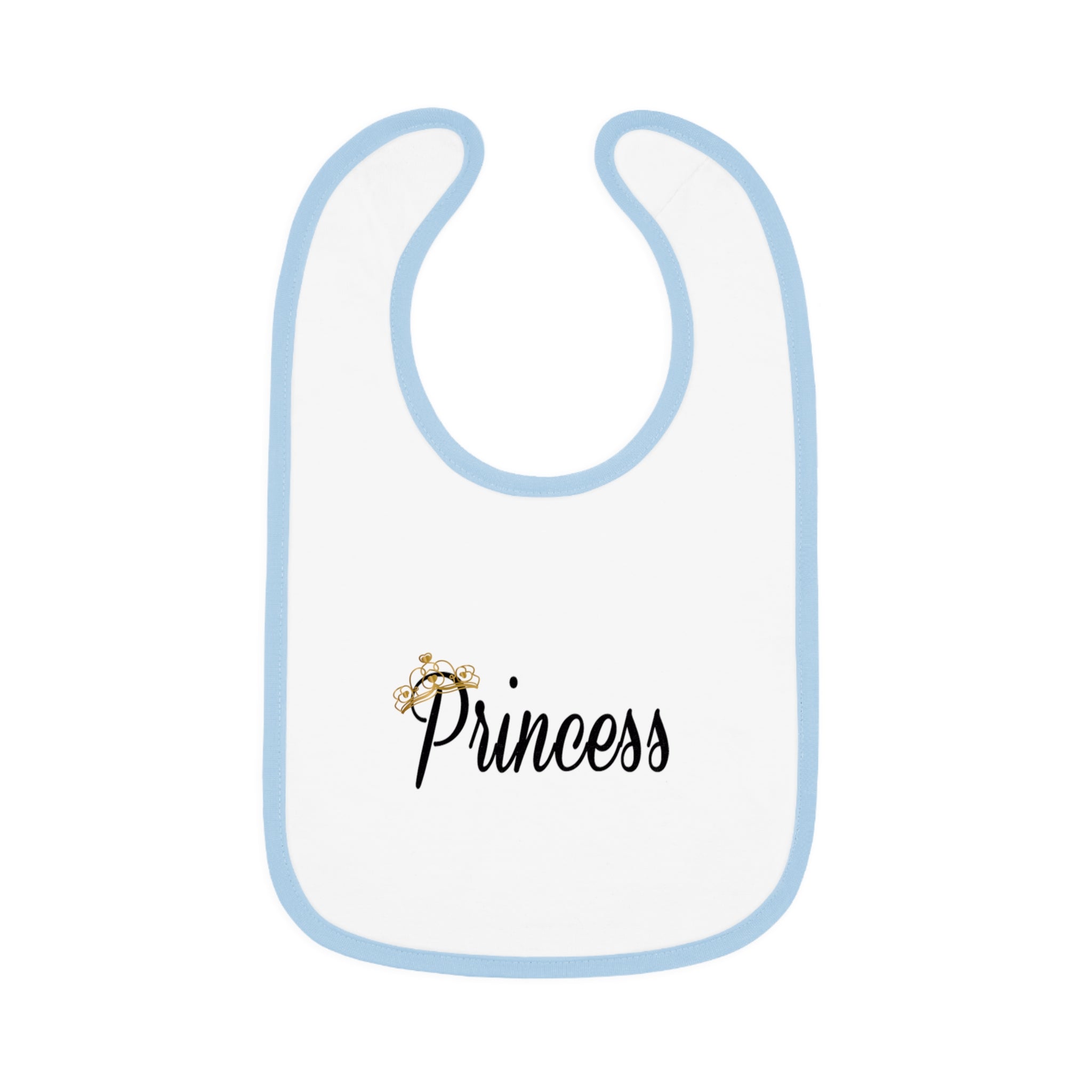 Princess Baby Bib — Contrast Trim Jersey Feeding Bib - 314 Originals
