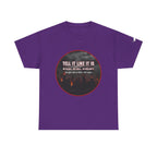 Tell It Like It Is Podcast — Bold City Skyline Statement T-Shirt Printify T-Shirt  314 Originals