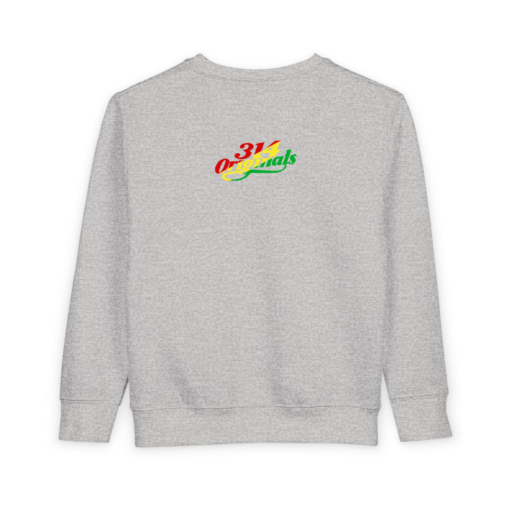 Mom's Favorite Kid Toddler Sweatshirt — Colorful Retro Rasta Kids Pullover