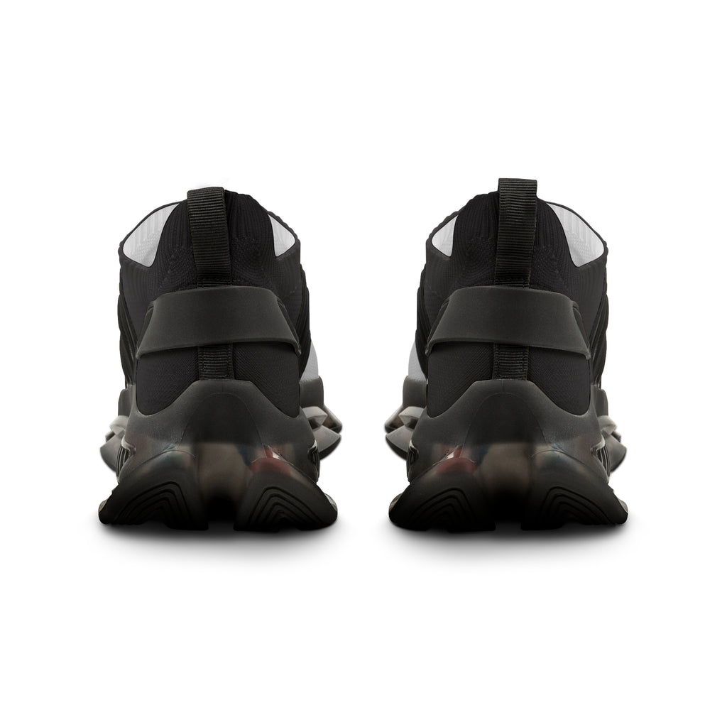 Men's Black and Smoke Mesh Sneakers — Breathable Lightweight Running Shoes with 314 Originals Accent - 314 Originals