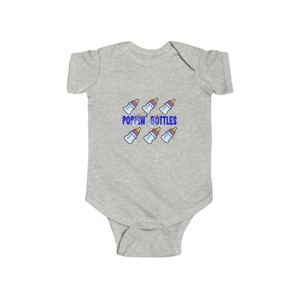 Infant Bodysuit — "Poppin' Bottles" Cute Baby Bottle Graphic Onesie - 314 Originals