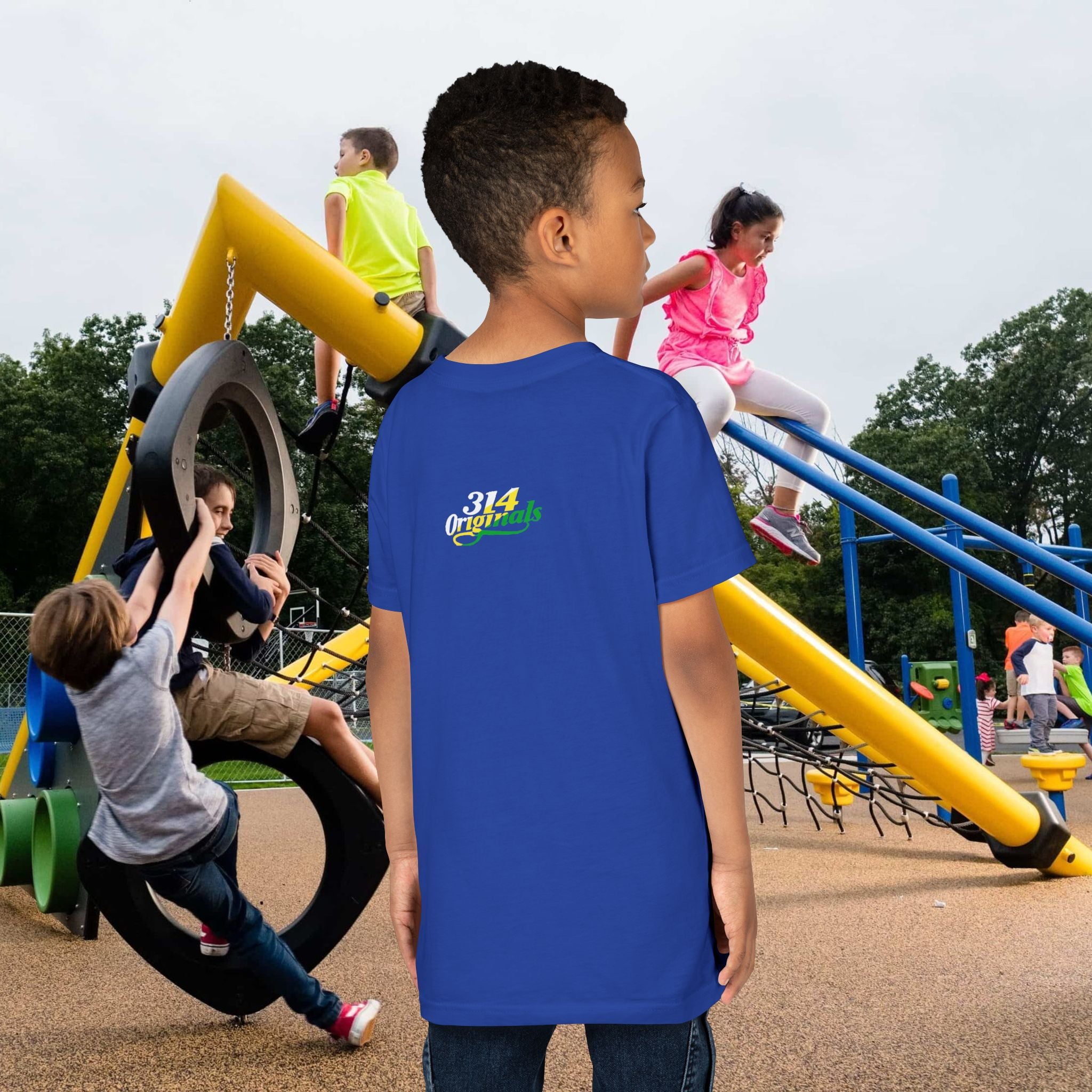 Boys "Favorite Kid" Retro Yellow & Green Graphic T-Shirt - 314 Originals