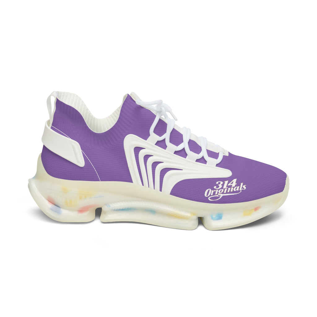 Women's Light Purple Mesh Sneakers — Lightweight Athletic Running Shoes with '314 Originals' Accent - 314 Originals
