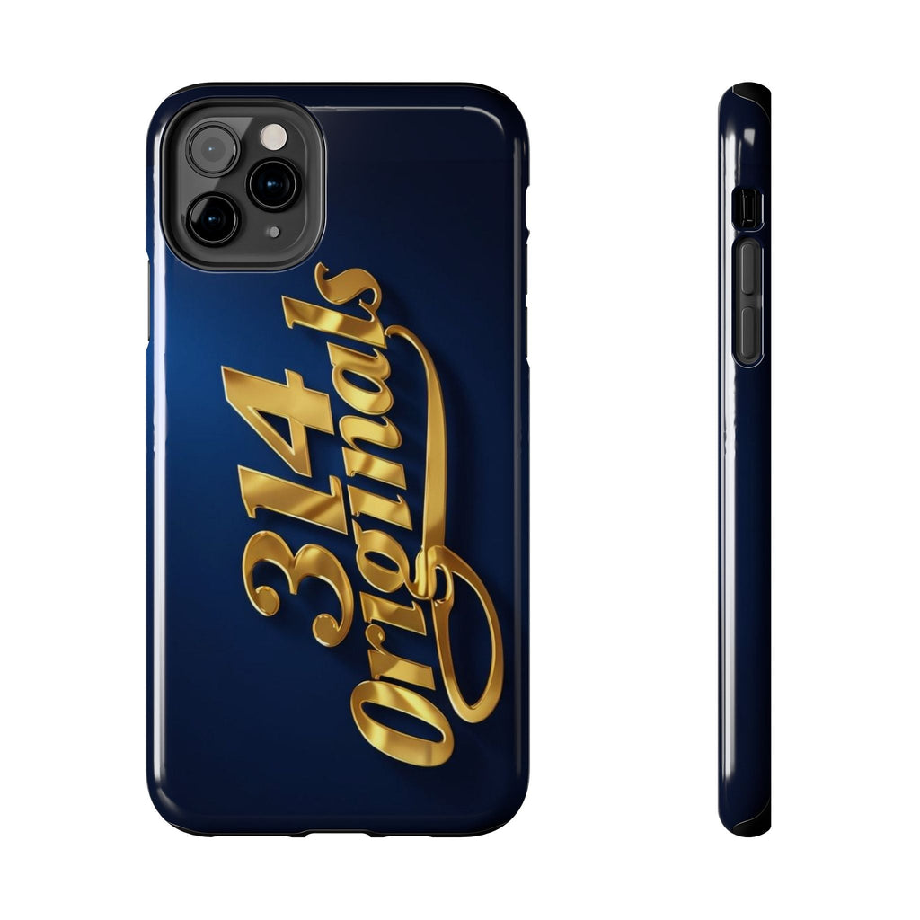 "314 Originals" Gold Script on Navy Tough Protective Case Printify Phone Case  314 Originals