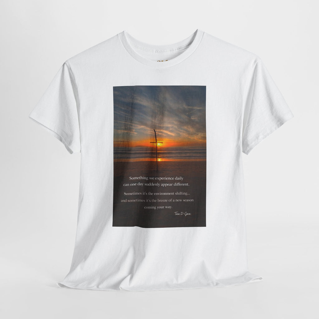 Sunset Beach Quote T‑Shirt — Inspirational Ocean Sunrise Tee - 314 Originals