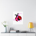 Ladybug Initial “L” Matte Poster — Cute Nursery Wall Art for Girls Printify Poster  314 Originals