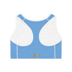 Light Blue Sports Bra — "Originals" Script Athletic Crop Top - 314 Originals