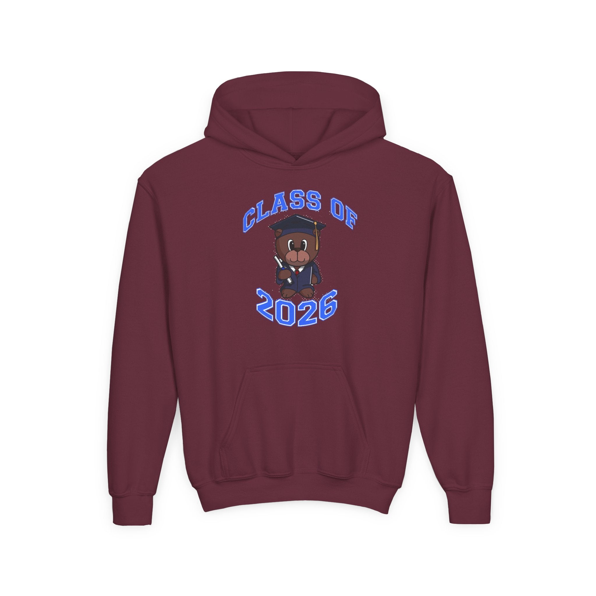 Youth Hoodie - 'Class of 2026' Graduation Bear Hoodie with '314 Originals' Back Print
