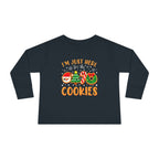 Toddler Long Sleeve Tee — "I'm Just Here for the Cookies" Christmas Cookies Shirt - 314 Originals