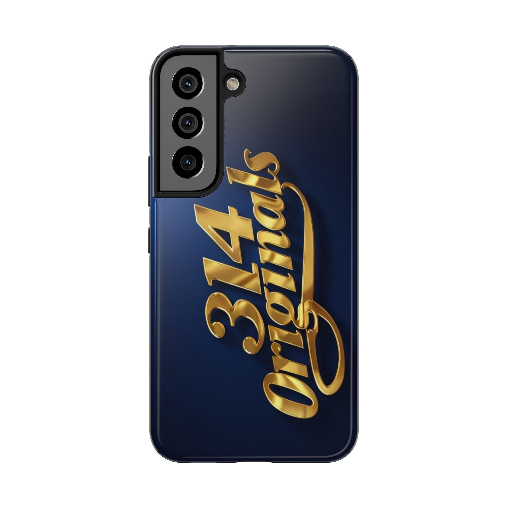 "314 Originals" Gold Script on Navy Tough Protective Case Printify Phone Case  314 Originals