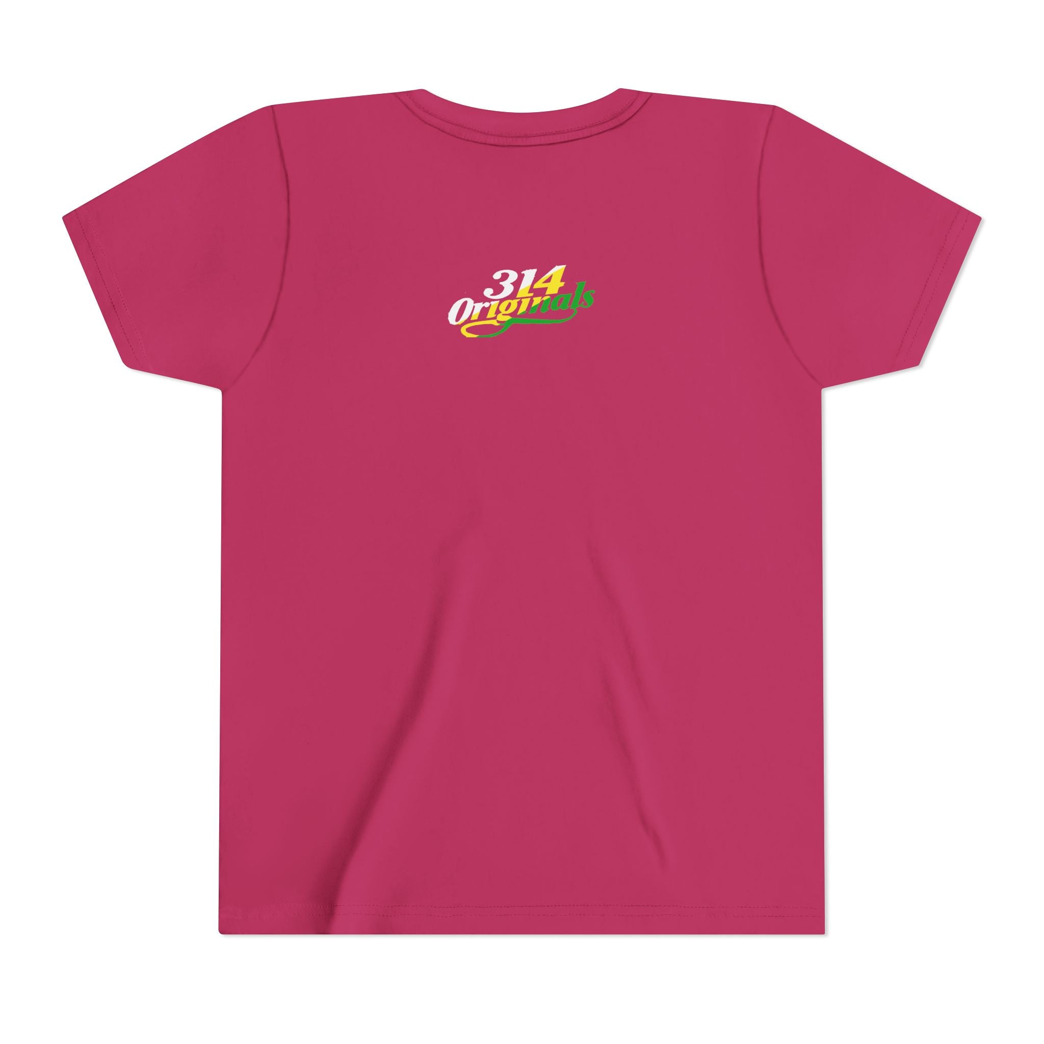 Girl's "Favorite Kid" Retro Yellow & Green Graphic T-Shirt