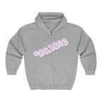 #Sweat à capuche zippé rose « Baddie » — Sweat à capuche graphique streetwear tendance