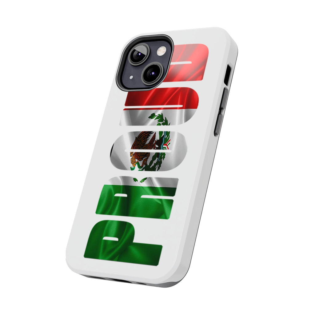 Mexico Pride Tough Phone Case — Mexican Flag Vertical 'PRIDE' Design Printify Phone Case  314 Originals