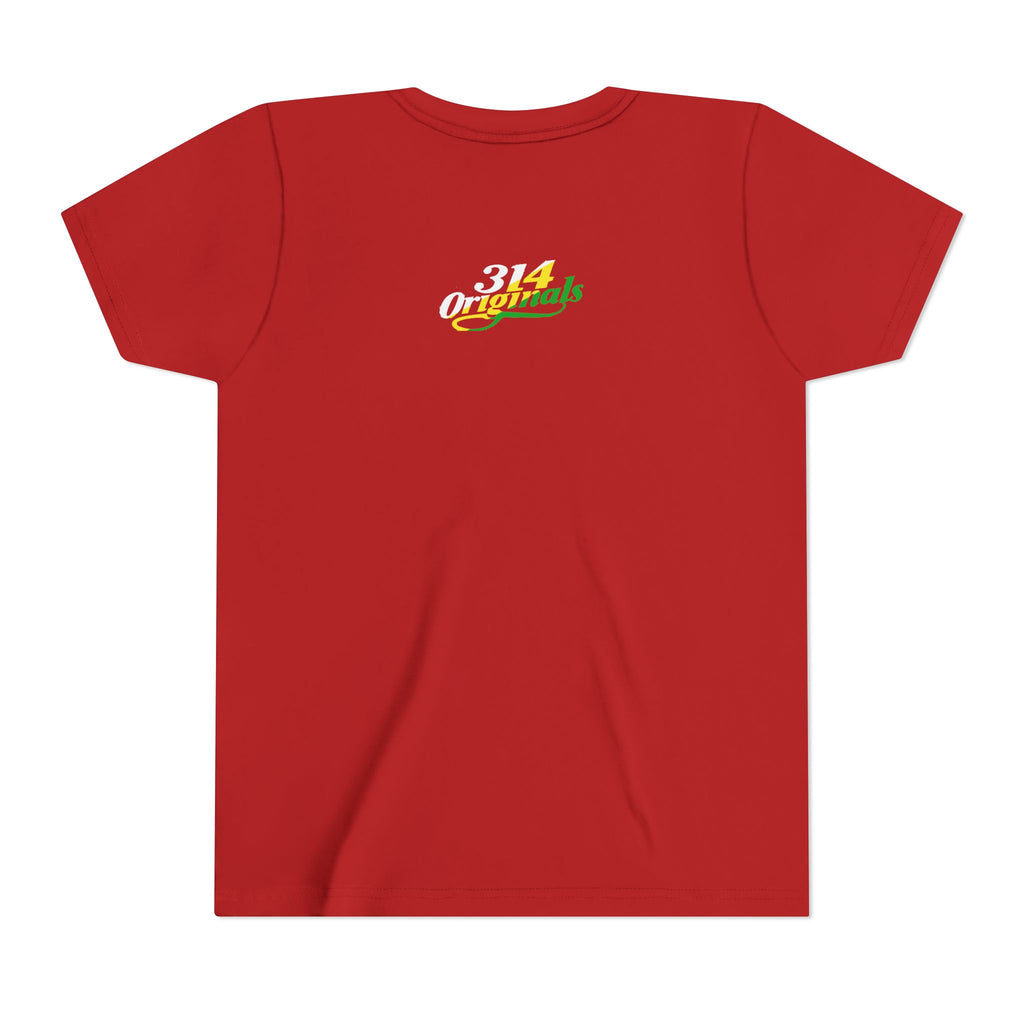 Girl's "Favorite Kid" Retro Yellow & Green Graphic T-Shirt