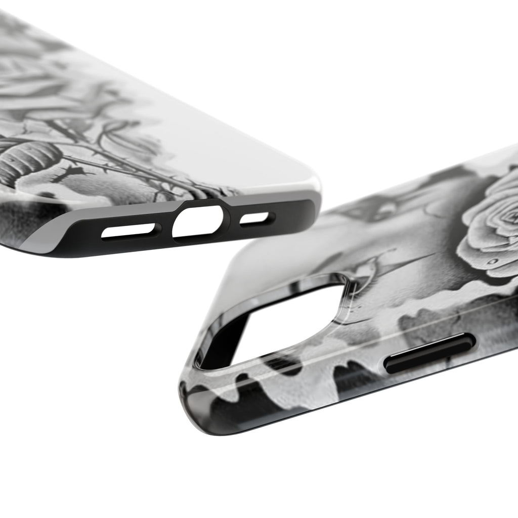 Noir Clown Face with Rose Shockproof Phone Cover - 314 Originals