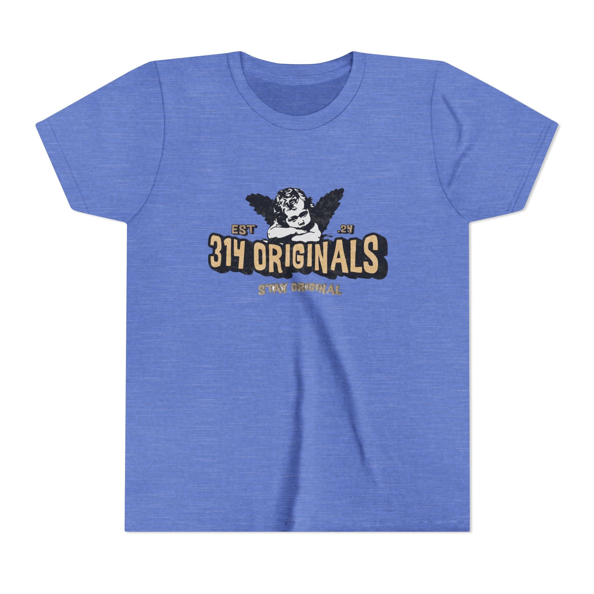 314 Originals Youth Tee - Vintage Cherub Graphic Kids T-Shirt Printify Kids clothes  314 Originals