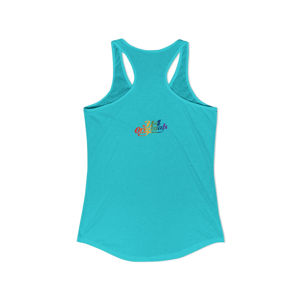 'PROUD' Women's Ideal Racerback Tank Printify Tank Top  314 Originals
