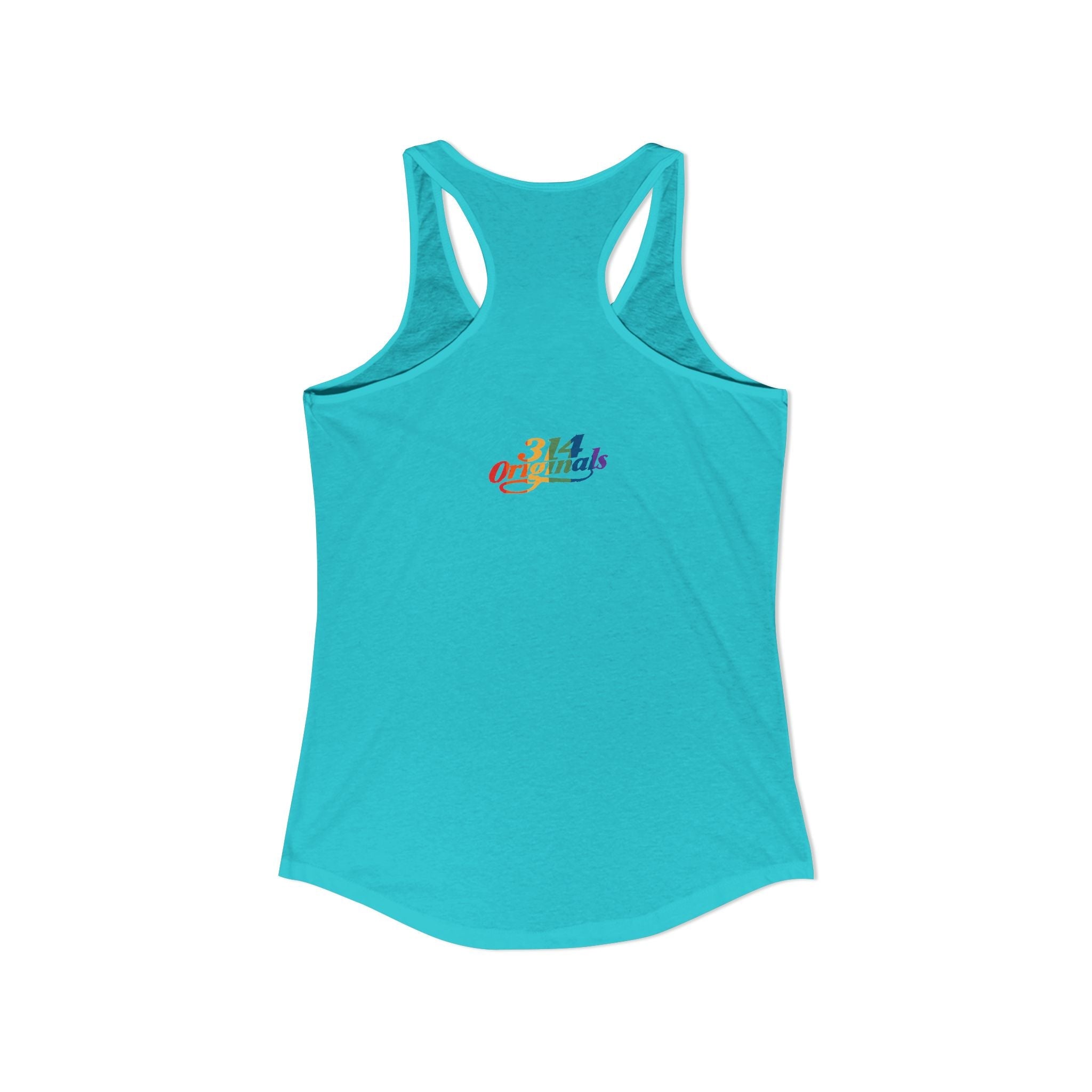 'PROUD' Women's Ideal Racerback Tank Printify Tank Top  314 Originals